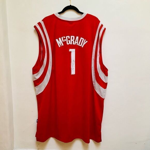 SIGNED BASKETBALL JERSEY Mc GRADY SIGNED NWT COA AUTHENTICATION - Picture 1 of 4